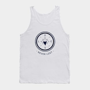 LOVE NEVER LOST. Travel Couple Travel Tank Top